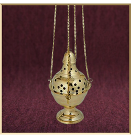 Censer | Three Chain Gothic Brass | H-20