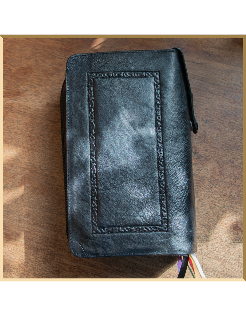 IHS Hand Tooled Leather Missal Cover