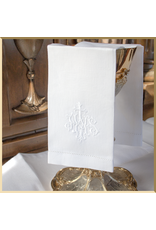 St. Martha’s Guild Premium Linen Purificator with Embroidered IHS