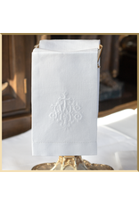 St. Martha’s Guild Premium Linen Purificator with Embroidered IHS