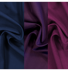 Liba Fabrics Linen Weave Polyester Fabric-Purples/Blues