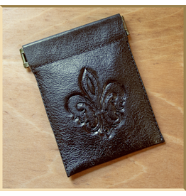 St. Martha’s Guild Hand Tooled Leather  Fleur de lis Rosary Case