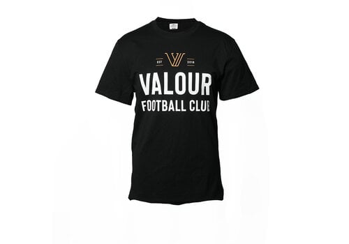atc Men's Valour Football Club Black Tee