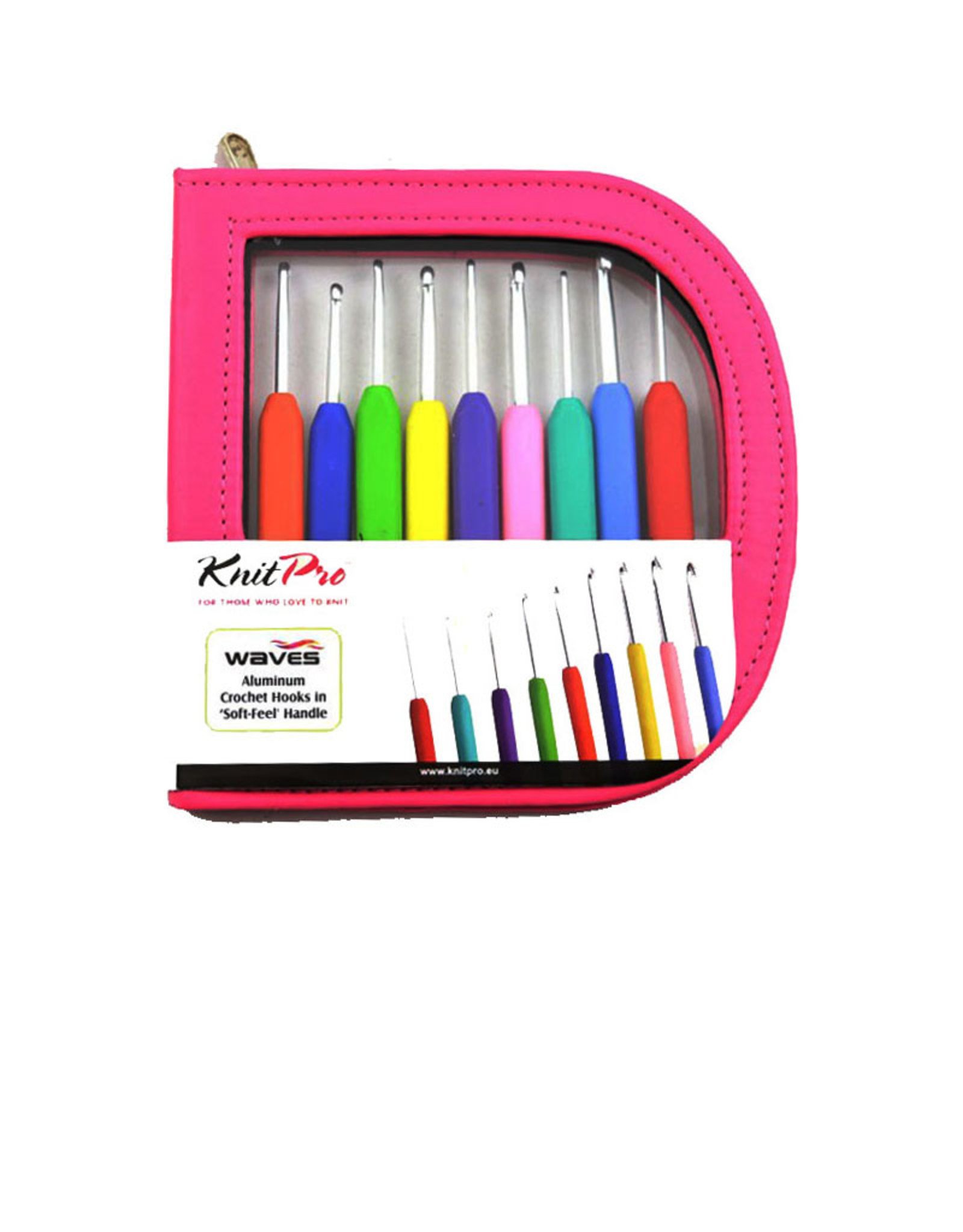 KnitPro Waves Aluminium Crochet Hook Set Green