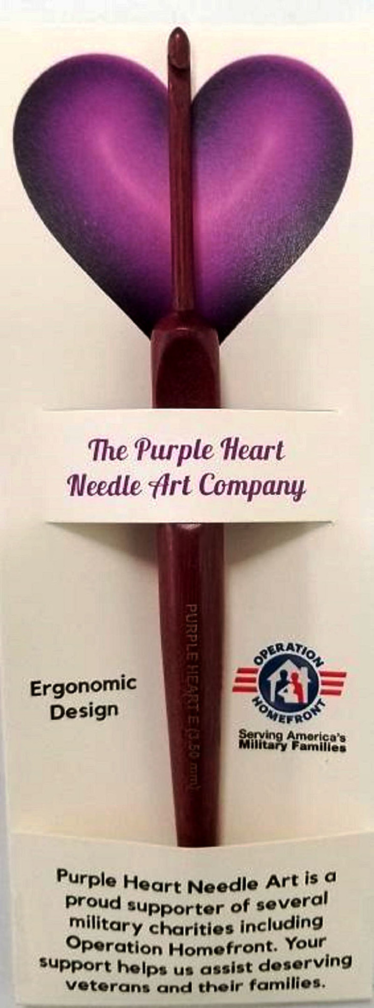 Purple Heart Ergonomic Crochet Hook - The Yarn Patch