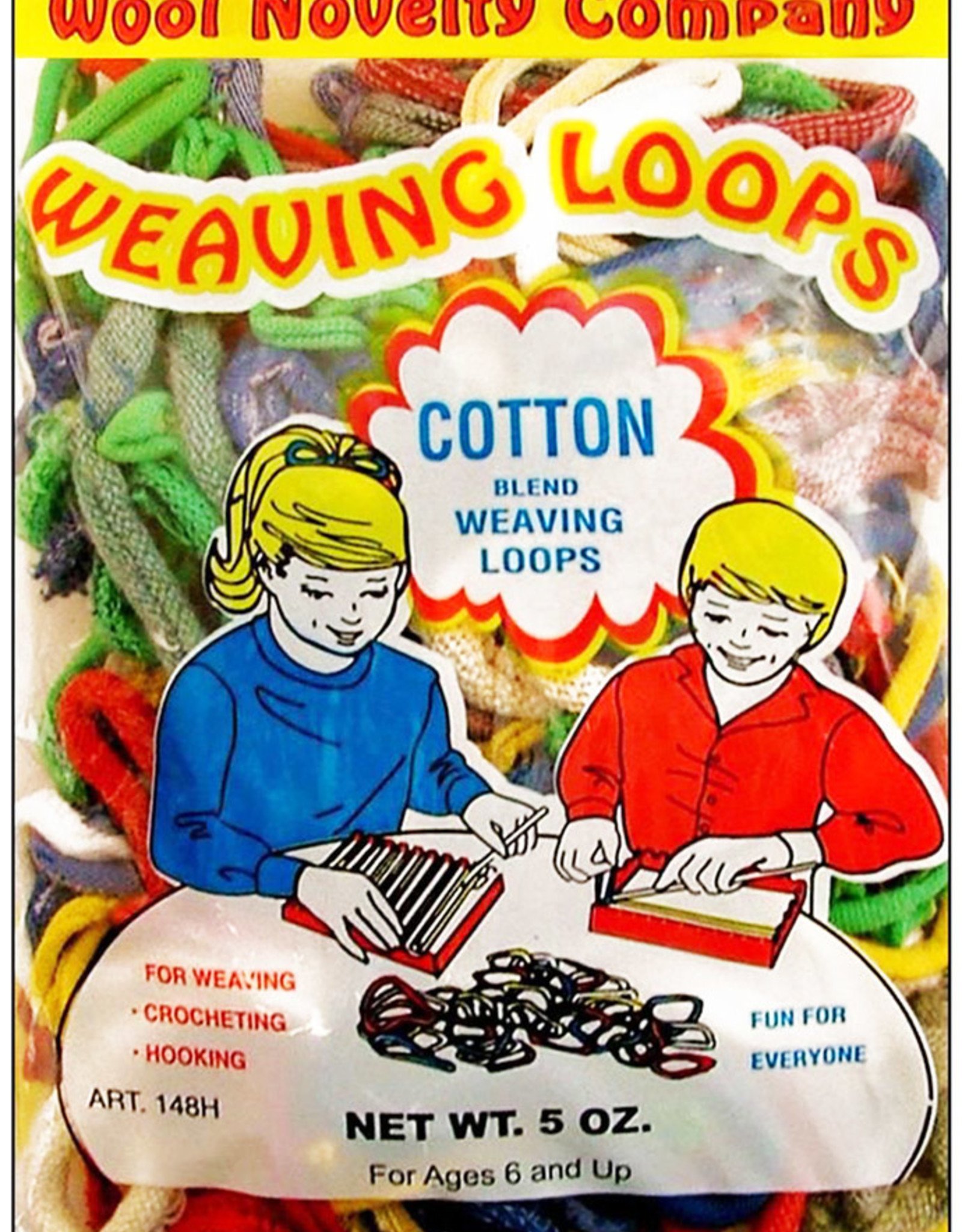 Wool Novelty Company Weaving Loops 16oz COTTON Blend Crocheting Hooking NEW