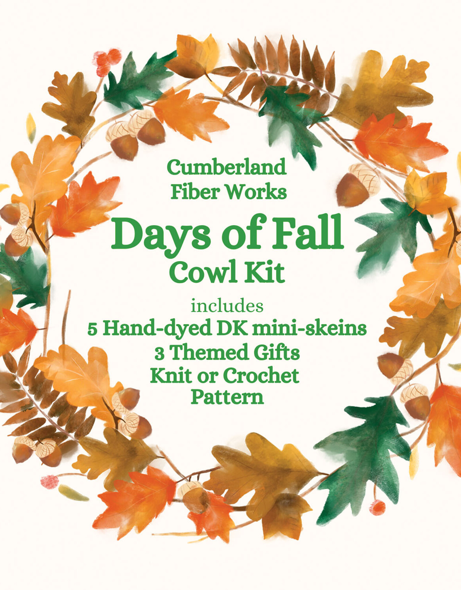 Cumberland Fiber Works Days of Fall Cowl Kit