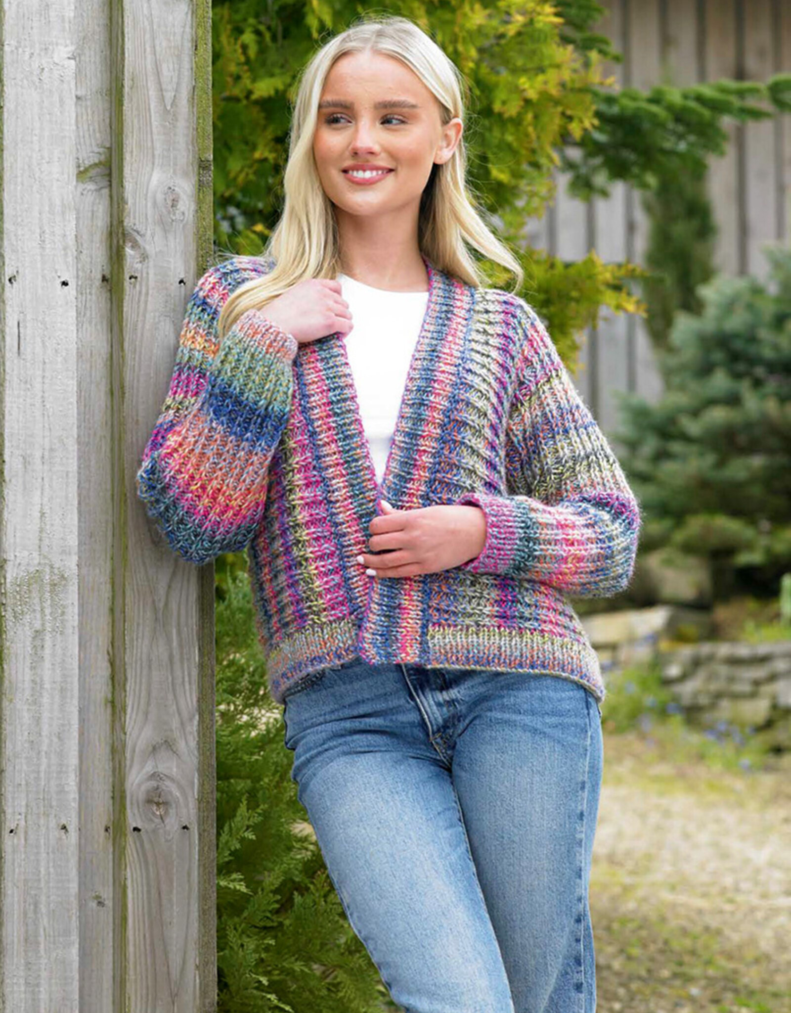 James C Brett James C Brett Pattern JB840 MC Ribbed Cardi