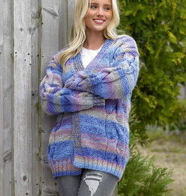 James C Brett James C Brett Pattern JB841 MC Large Cable Cardi and  Sweater