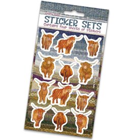 Emma Ball Highland Coos Sticker Set