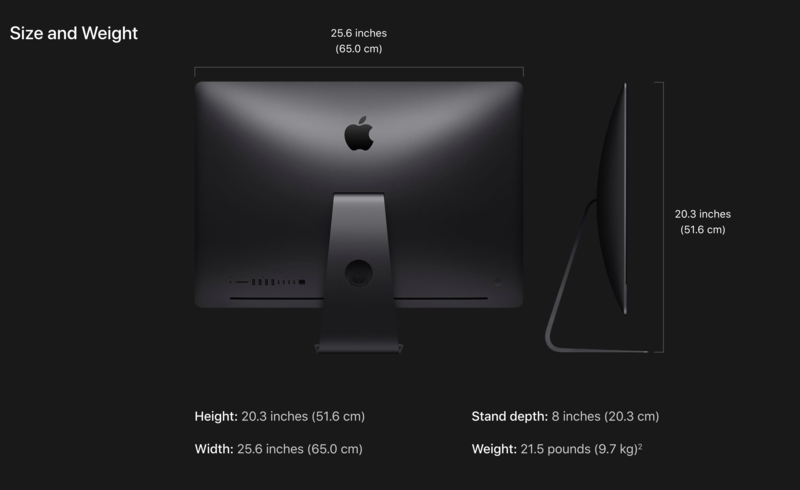 Apple iMac Pro 27" 3.0GHz 10C/64GB/1TB SSD/Vega64X w/16GB/E19