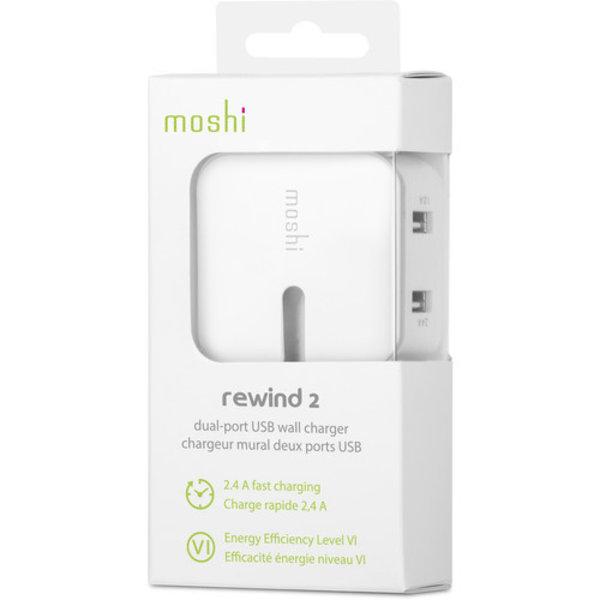 Moshi Moshi Rewind Dual USB Wall Charger