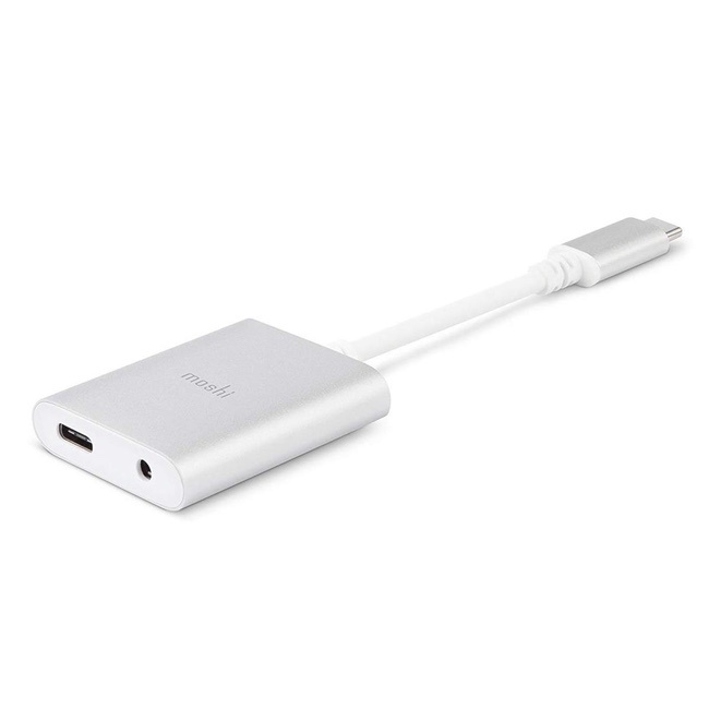 Moshi Moshi USB-C Digital Audio Adapter with Charging (Use earbuds w/CPU)