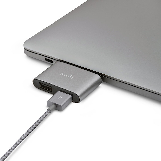 Moshi Moshi USB-C to Dual USB-A Adapter