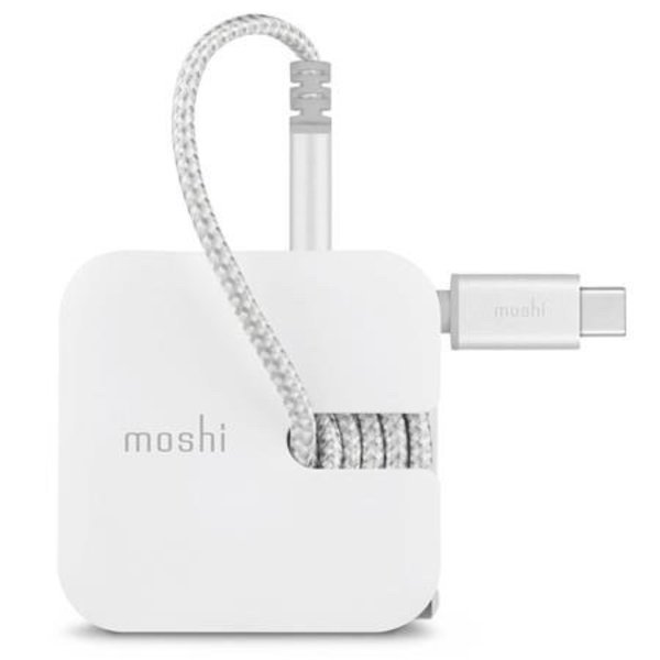 Moshi Moshi Wall Charging Kit with Rewind & USB to Lightning Cable