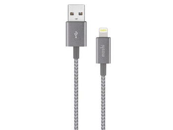 Moshi Moshi 3.9' Lightning to USB-A Charge/Sync Cable - Titanium Gray (Integra Series -Supports 12W)
