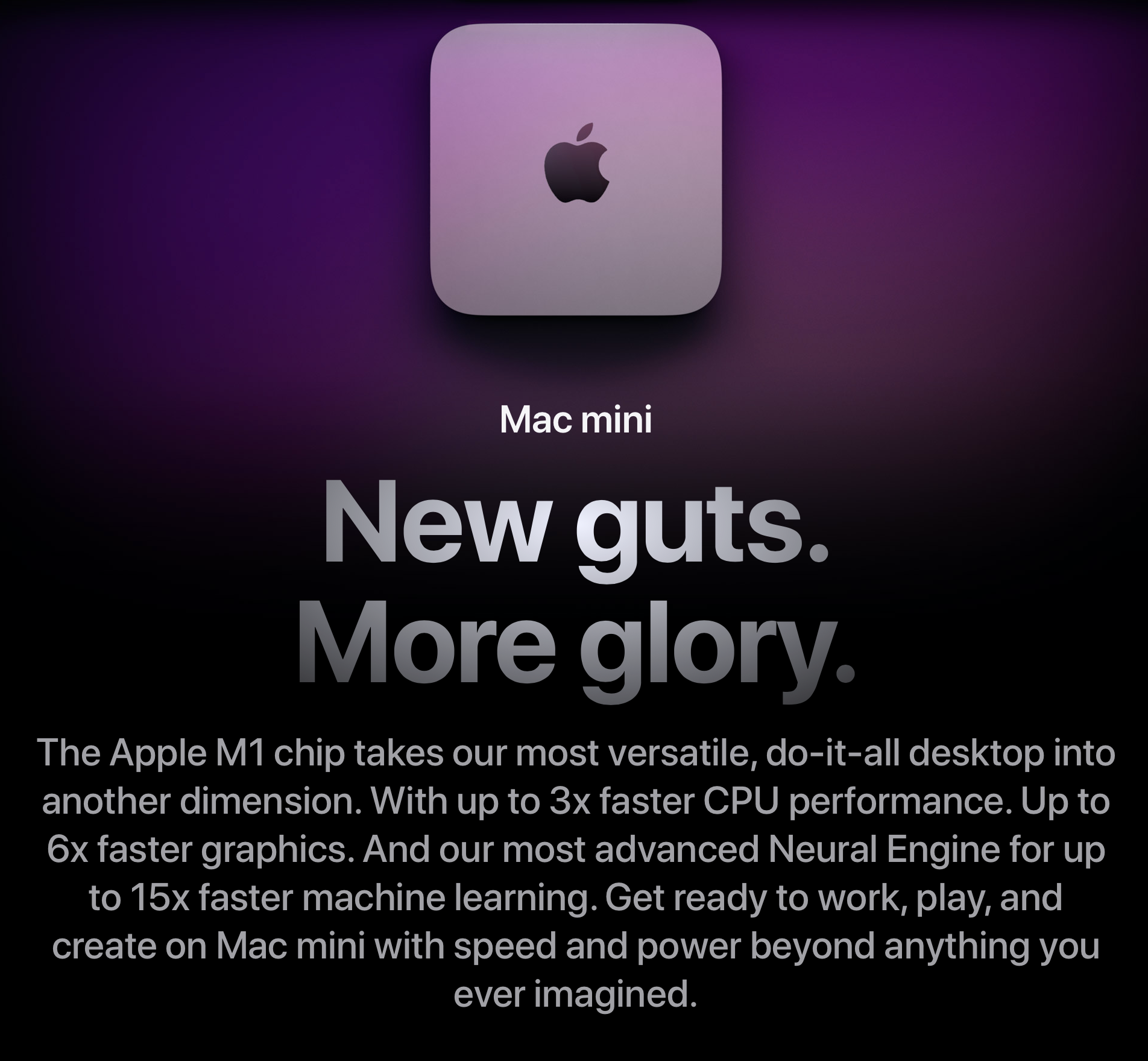 Apple MacMini M1 8-Core / 16GB / 1TB SSD / Gigabit Ethernet /  Late 2020