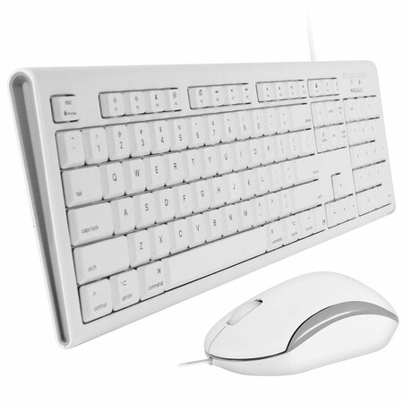 Macally 104 Key Full-Size USB Keyboard and 3 Button USB Optical Mouse Combo