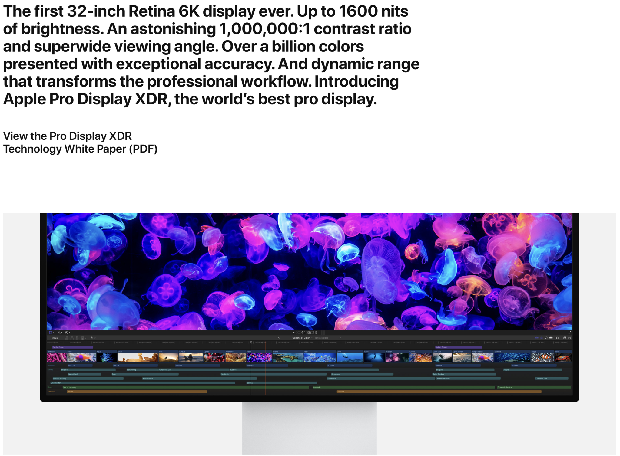 Apple 32" Apple 6K Pro Display XDR - Nano Texture