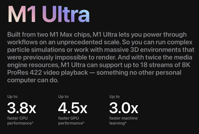 Apple Mac Studio M1 Ultra 20 CPU/64 GPU/128/4TB/2022