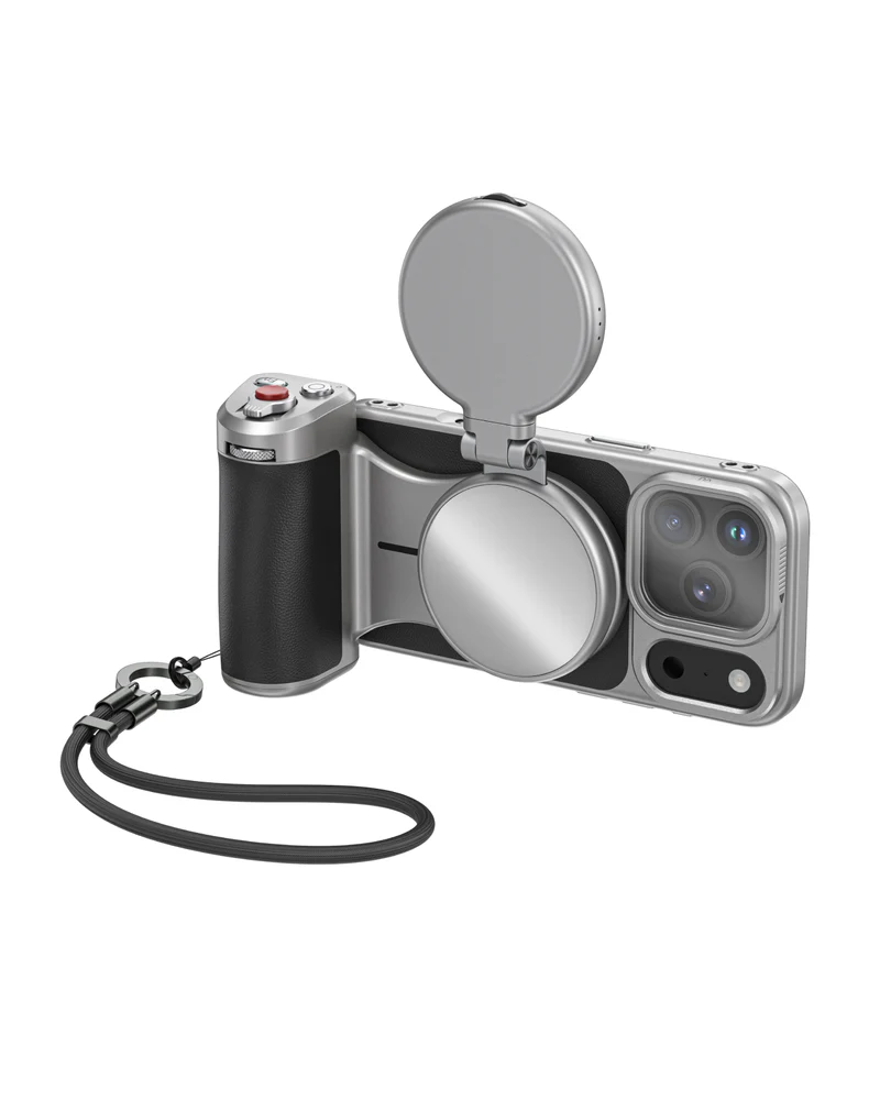 TELESIN Master Grip on iPhone 17 Pro Max for handheld video