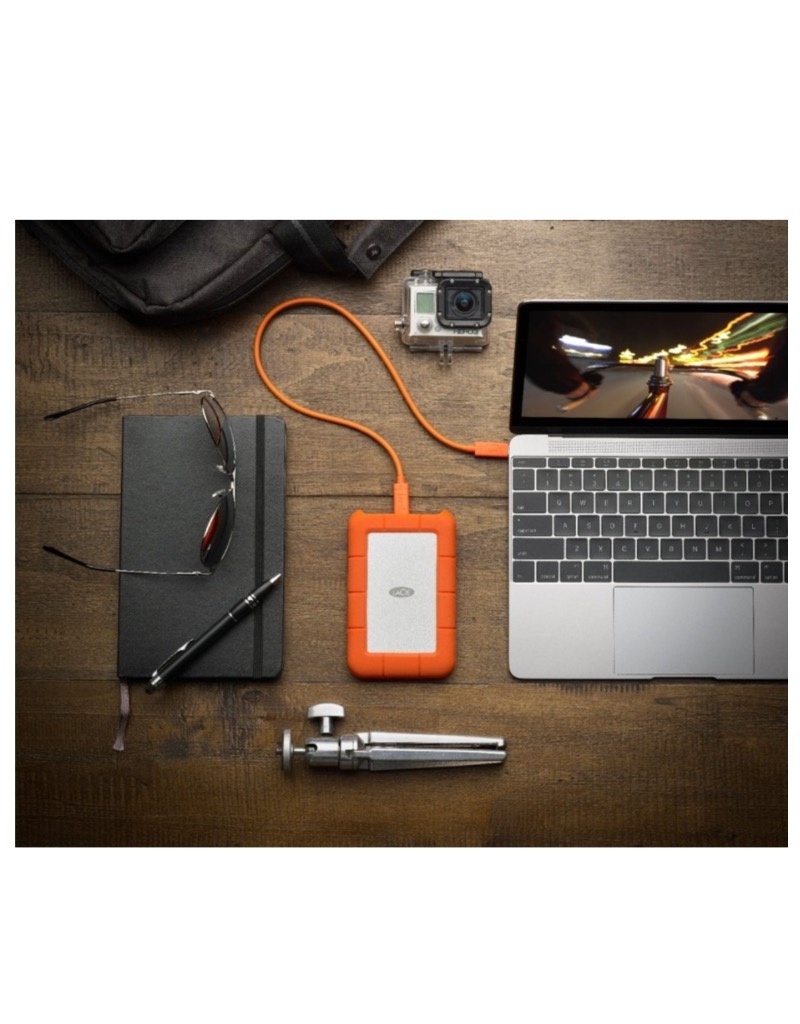 lacie LaCie Rugged 5TB USB-C (USB 3.0 Cable included)