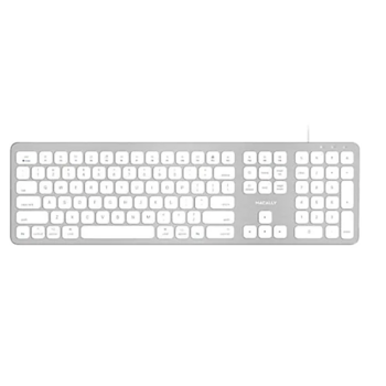 Macally Space Gray Ultra Slim USB Wired keyboard