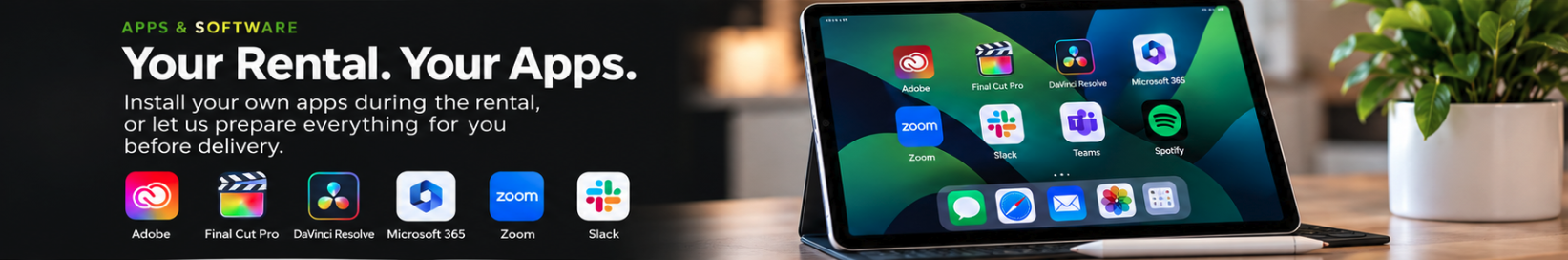 MacEnthusiasts rental apps and software setup