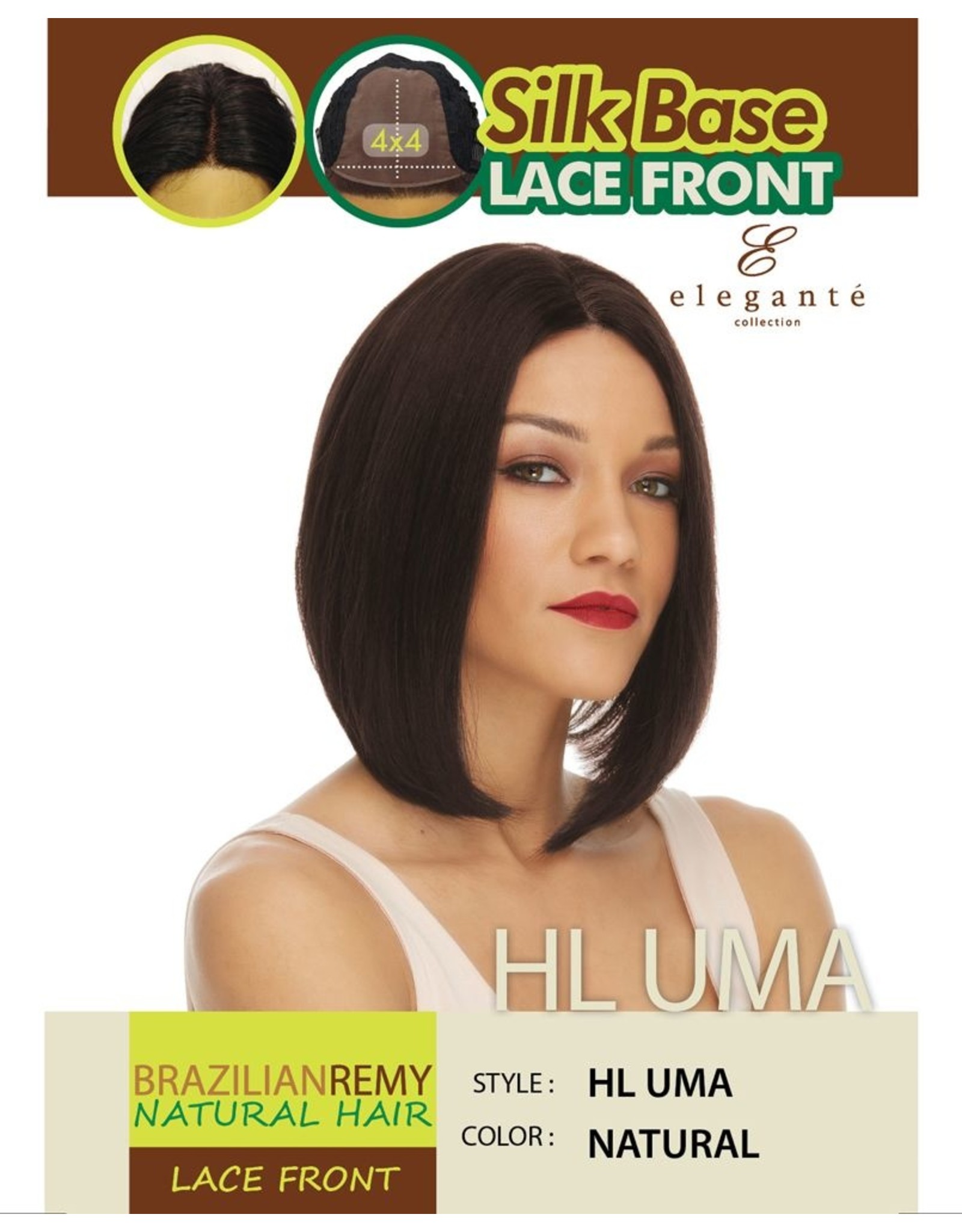 ELEGANTE BRAZILIAN L/F HL UMA #NATURAL - N&H Beauty Supply