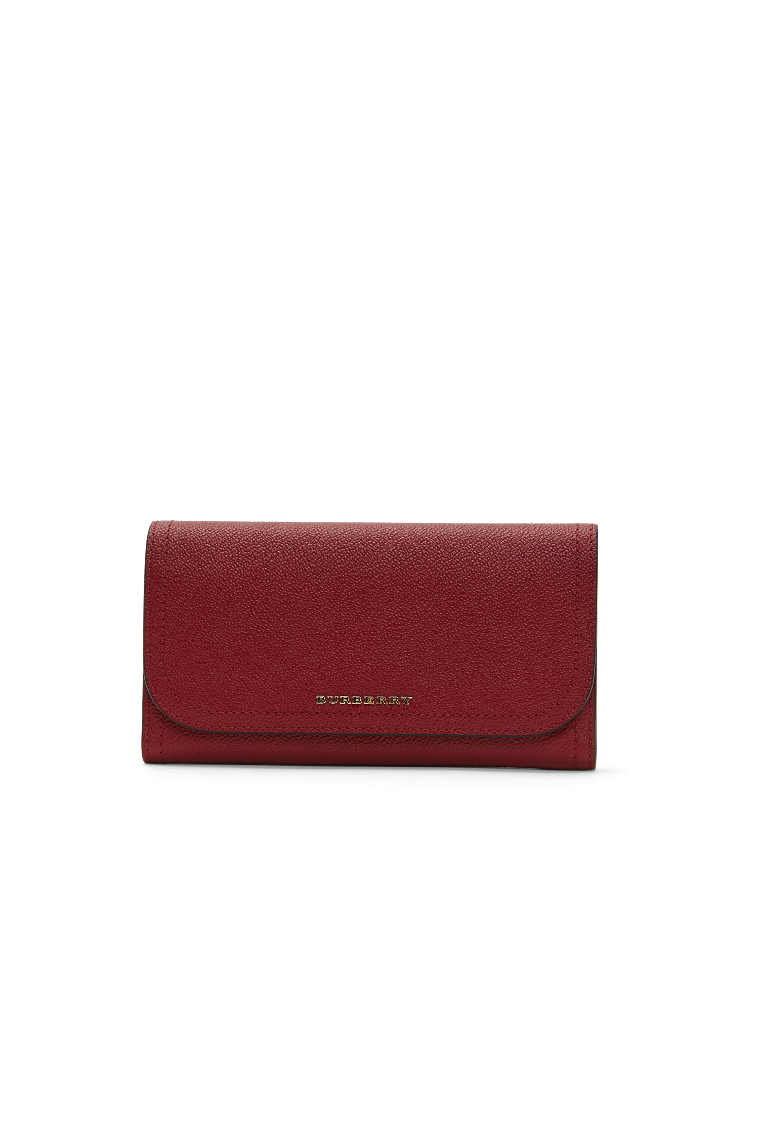 Burberry Red Leather Continental Wallet 