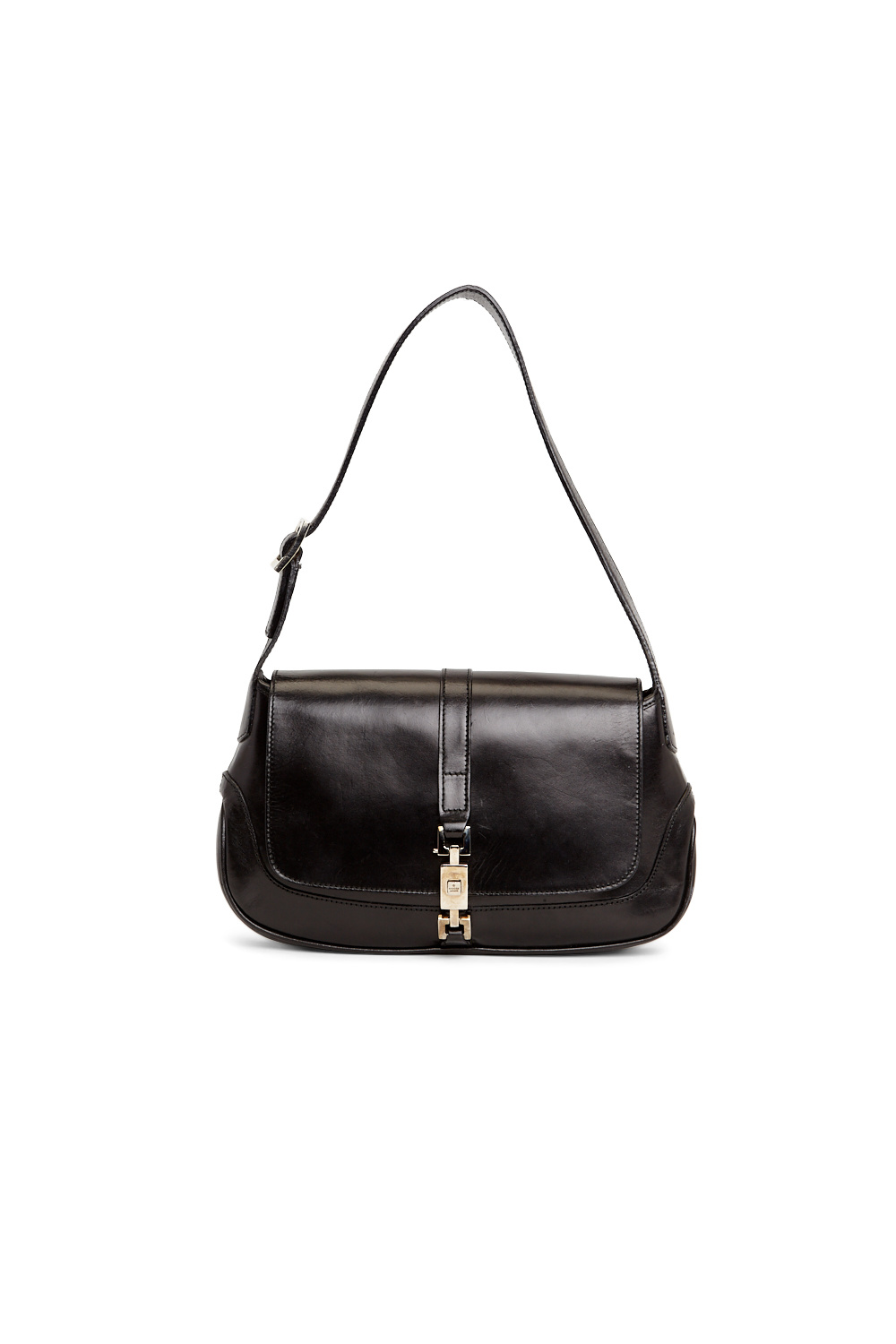 Gucci Vintage Black Leather Small Jackie Hobo Shoulder Bag - RETYCHE