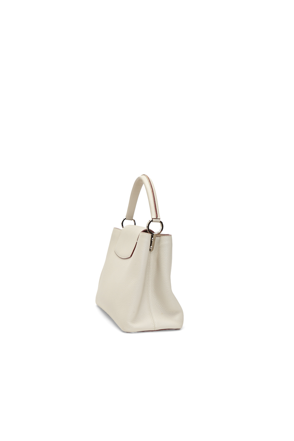 Louis Vuitton White Taurillon Leather Capucines MM Bag - RETYCHE