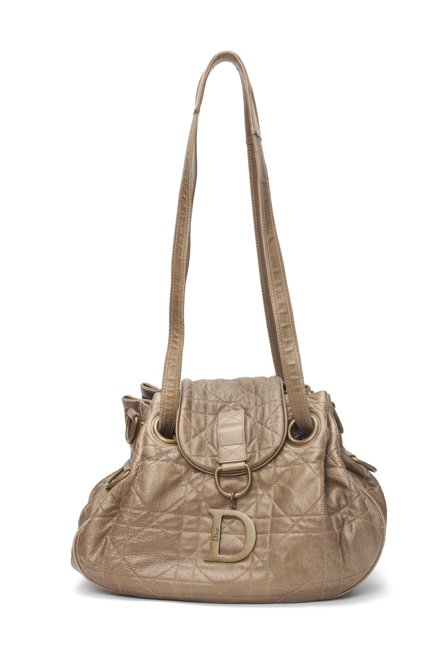 bronze shoulder bag