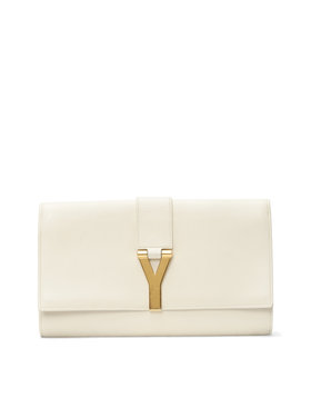 saint laurent white clutch
