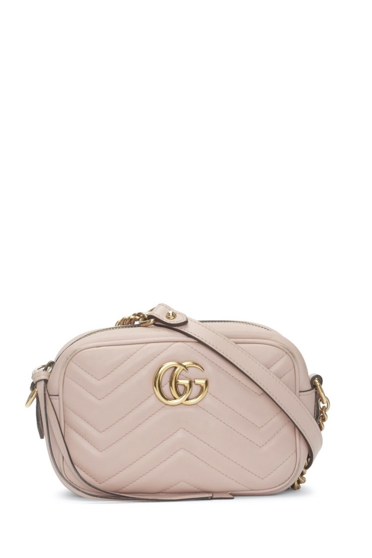 gg marmont matelassé mini bag dusty pink