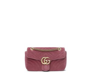 pink velvet bag