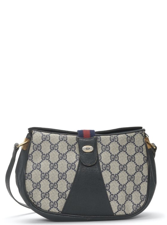 vintage navy gucci bag