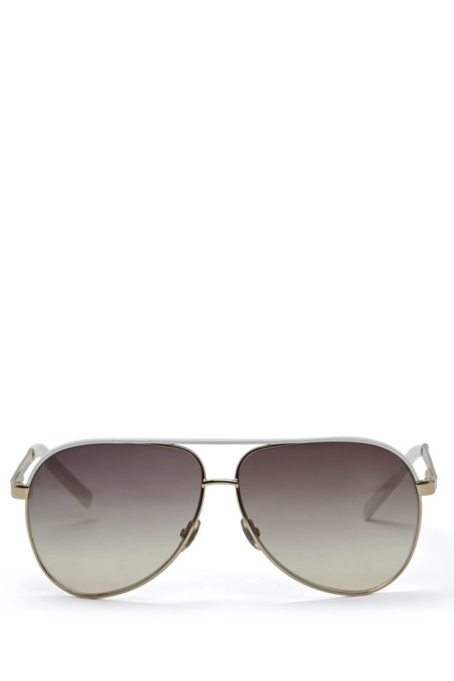 Gucci White GG1827 Aviator Sunglasses 