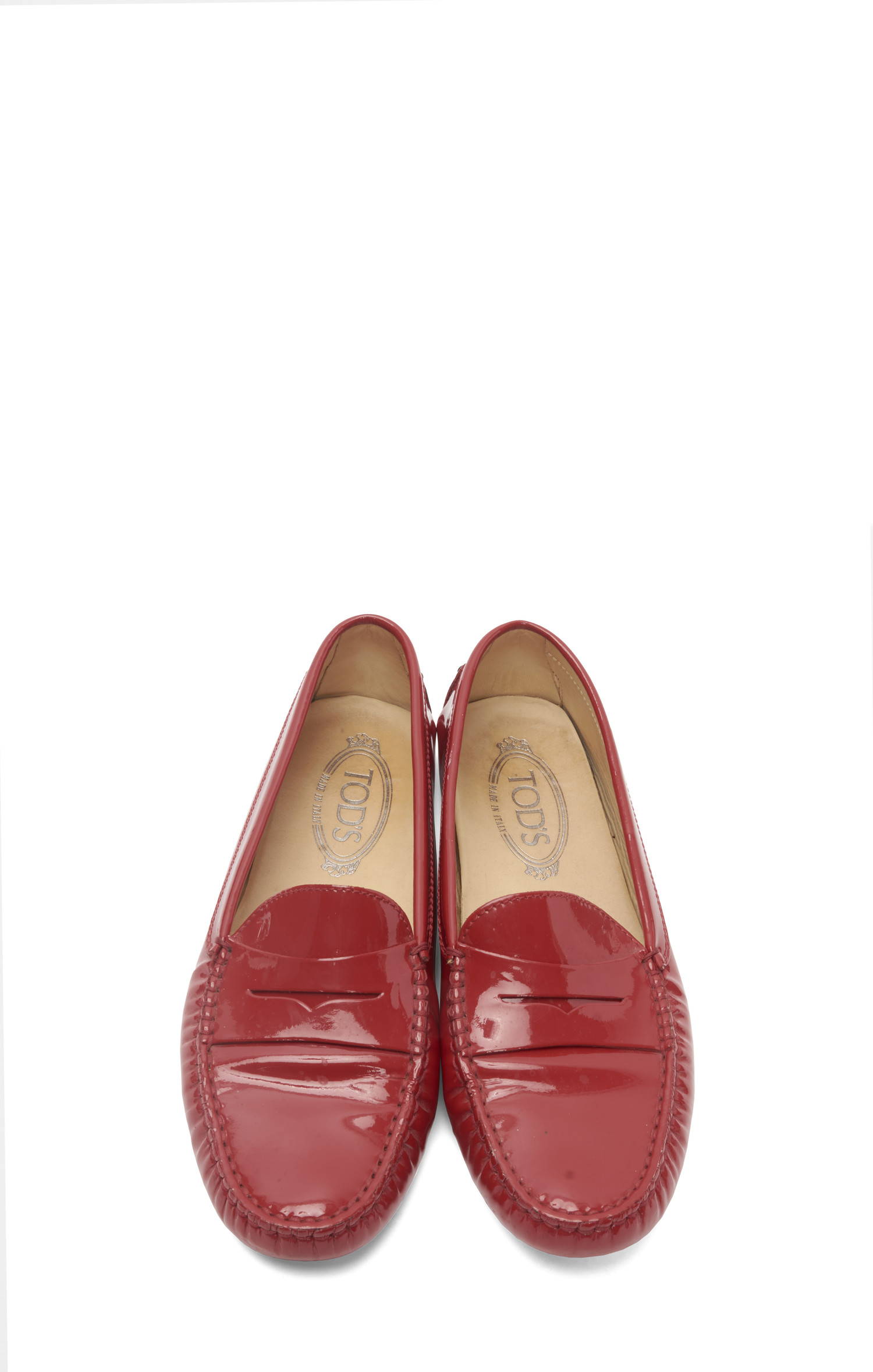 Red Patent Gommino Loafers - 38.5 - RETYCHE