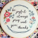 Be Joyful Always 15cm Embroidery
