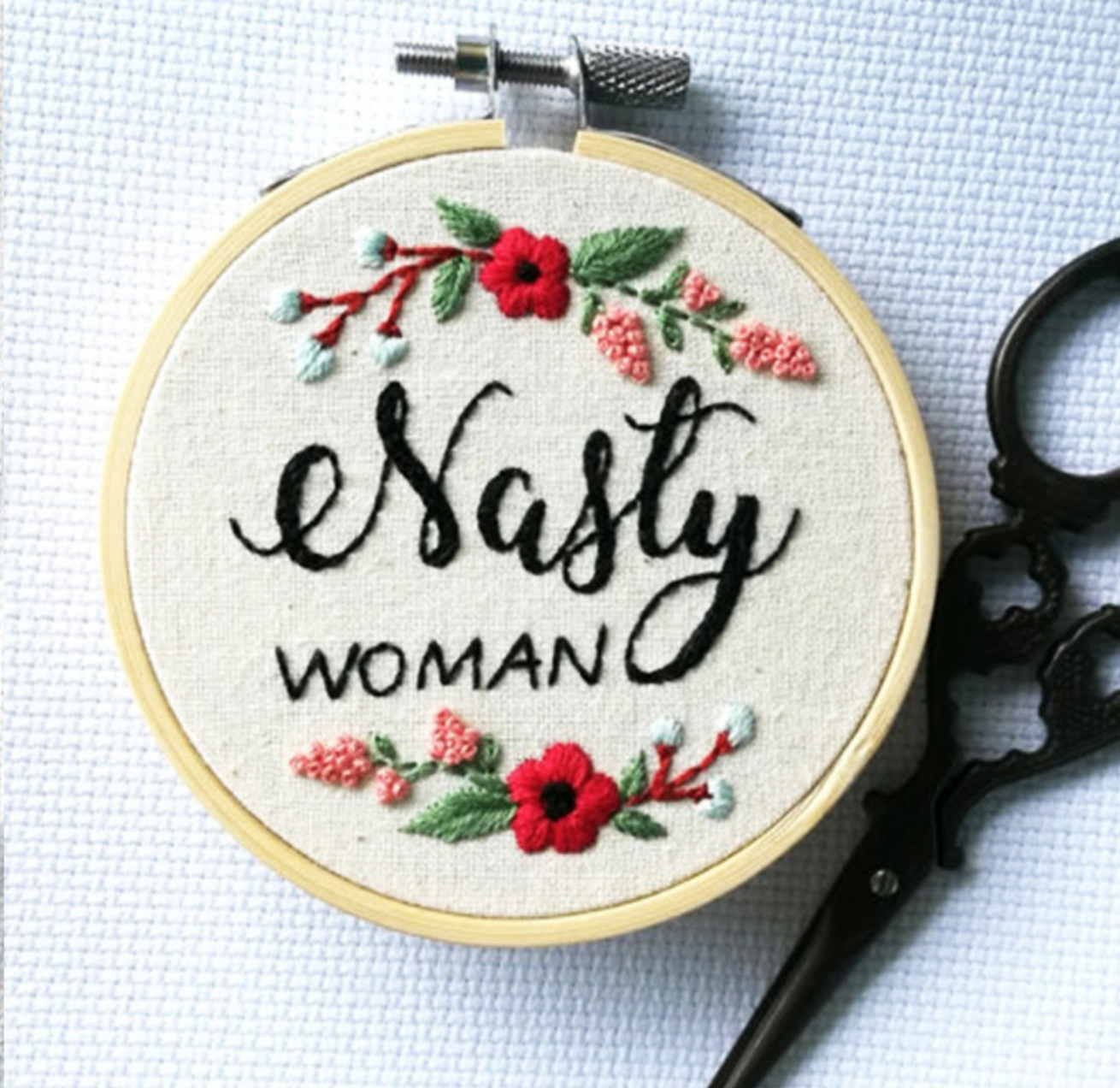 Nasty Woman Embroidery