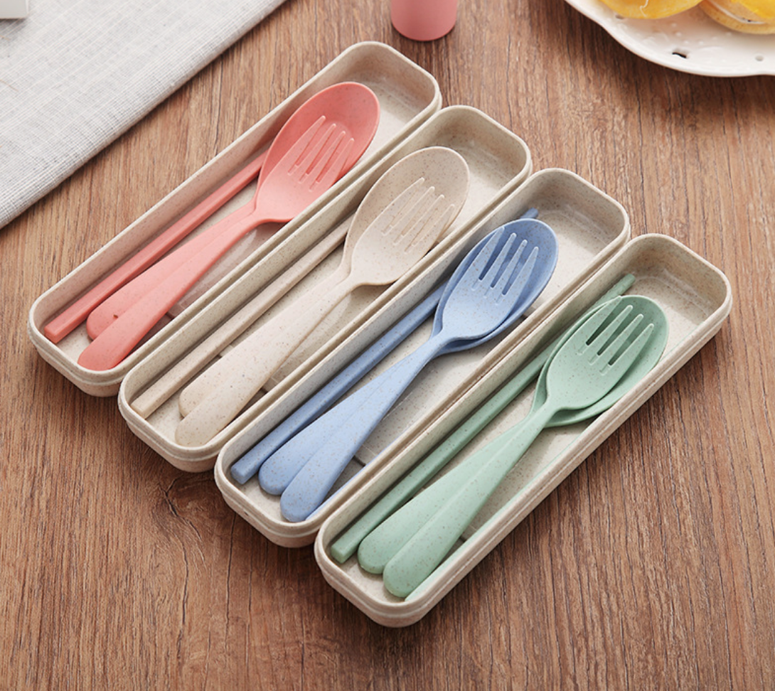 Wheat Straw Utensil Set Midori Gifts