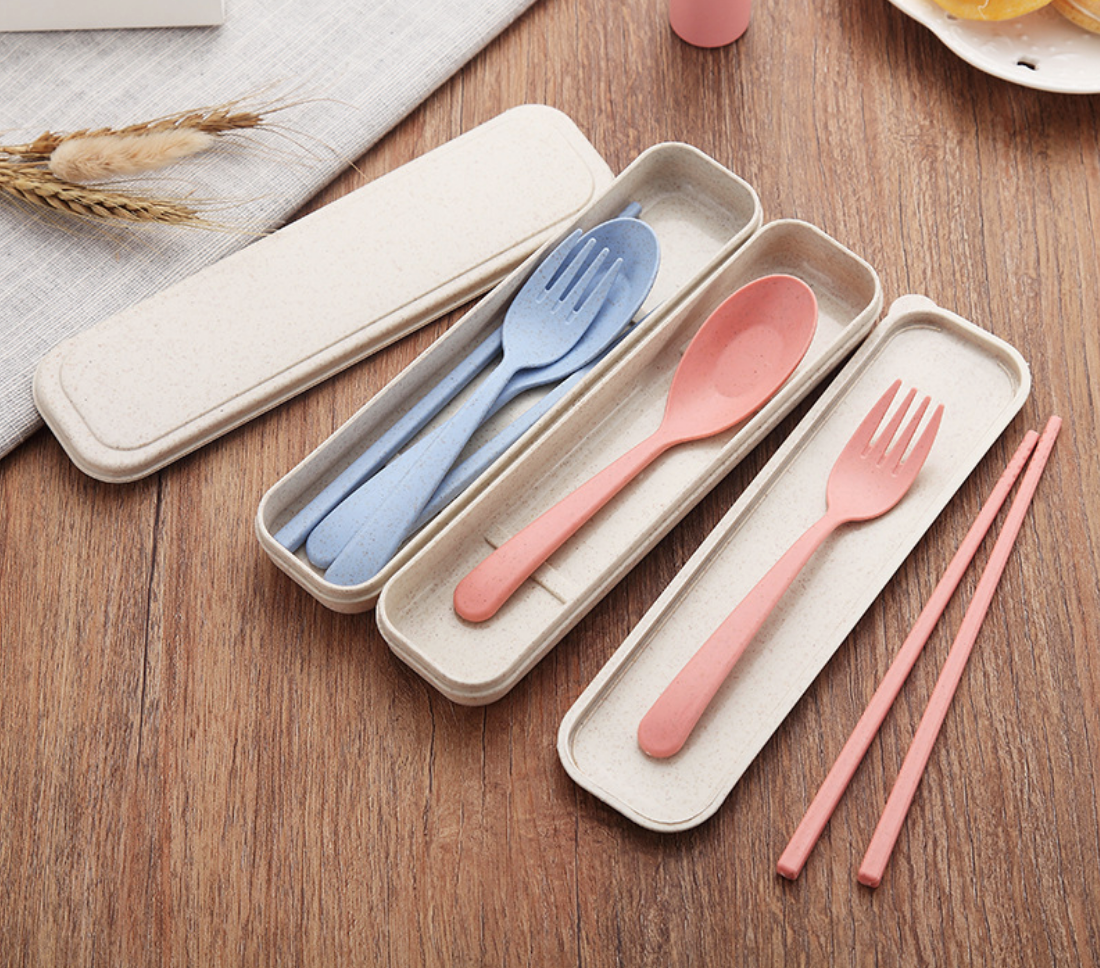 Wheat Straw Utensil Set Midori Gifts