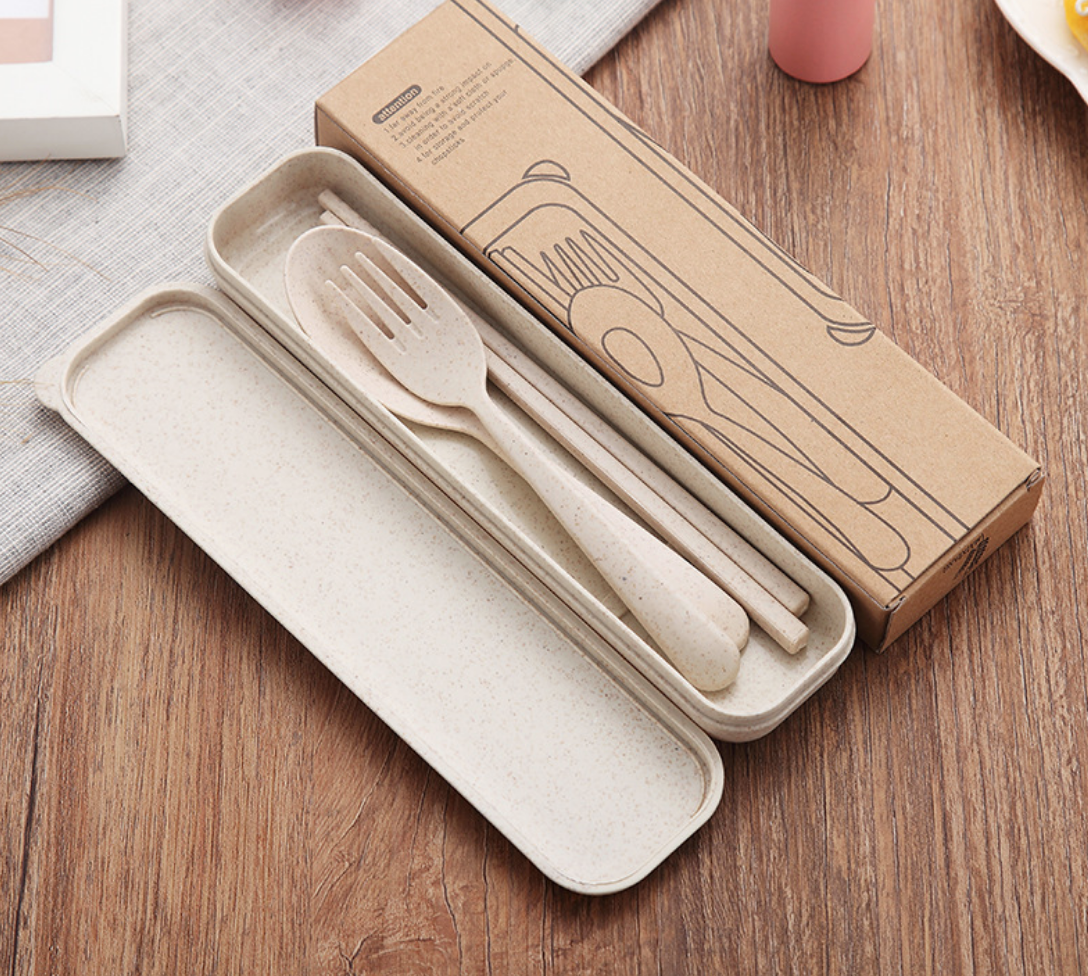 Wheat Straw Utensil Set Midori Gifts