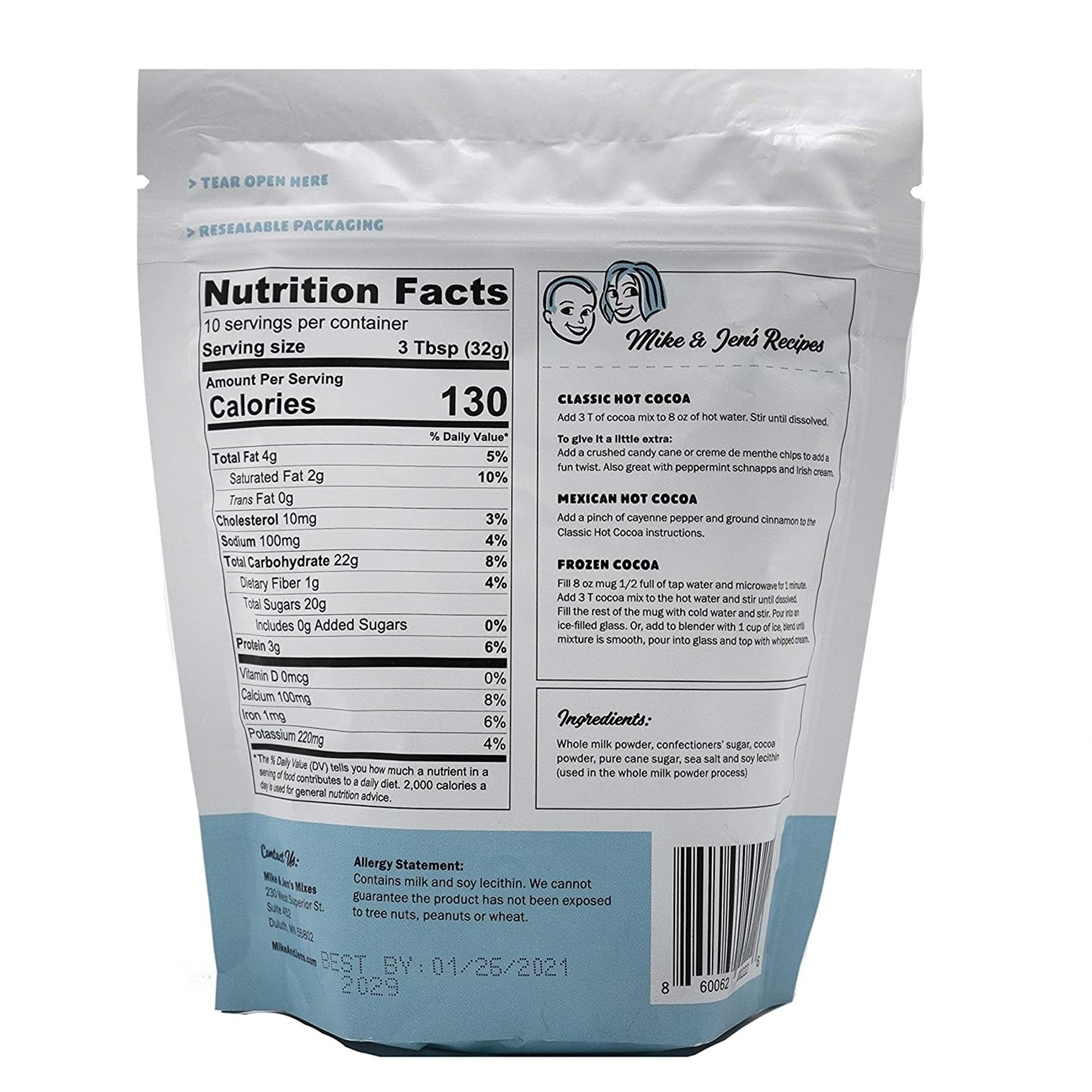 Mike & Jen's Cocoa Mix, 12oz | Mike & Jen's