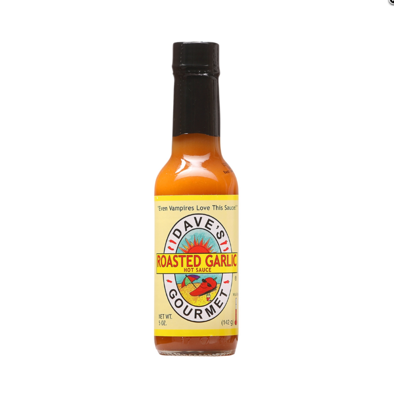 Dave's Gourmet Roasted Garlic Hot Sauce, 5 oz. Duluth Kitchen Co