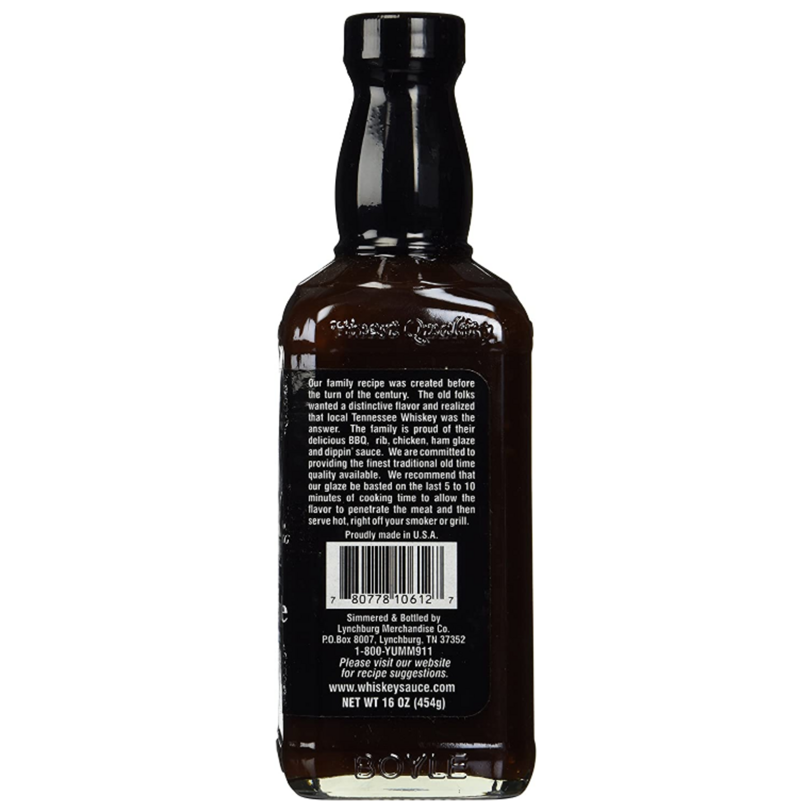 Historic Lynchburg Tennessee Whiskey Swineapple™ BBQ Sauce & Rib Glaze 90 'Poof' | Heat Rating: 1