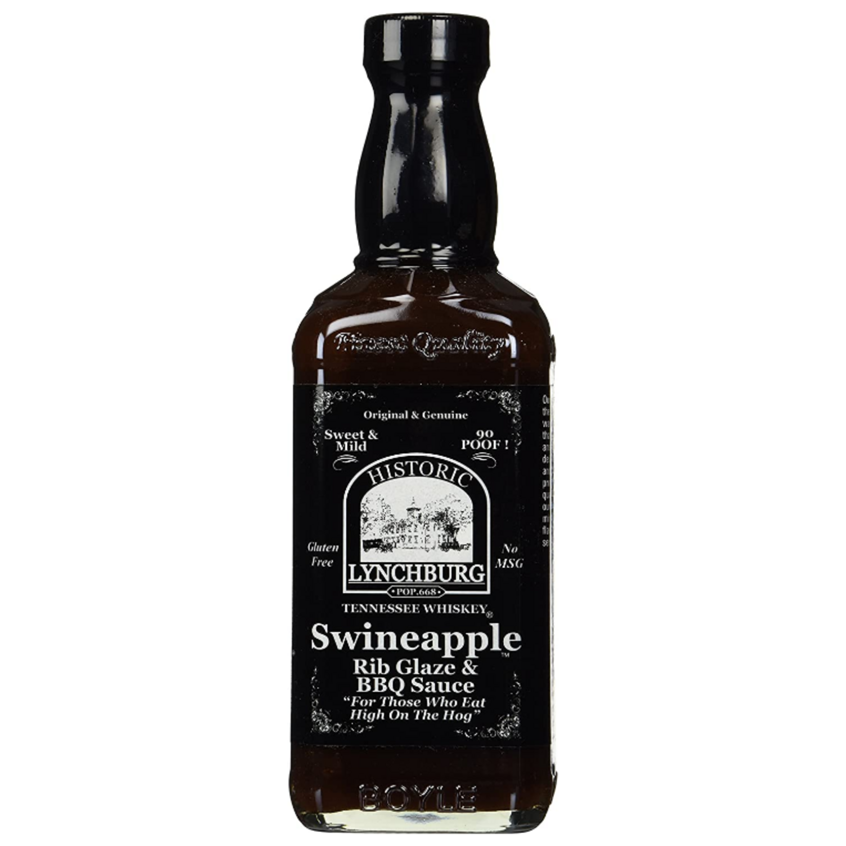 Historic Lynchburg Tennessee Whiskey Swineapple™ BBQ Sauce & Rib Glaze 90 'Poof' | Heat Rating: 1