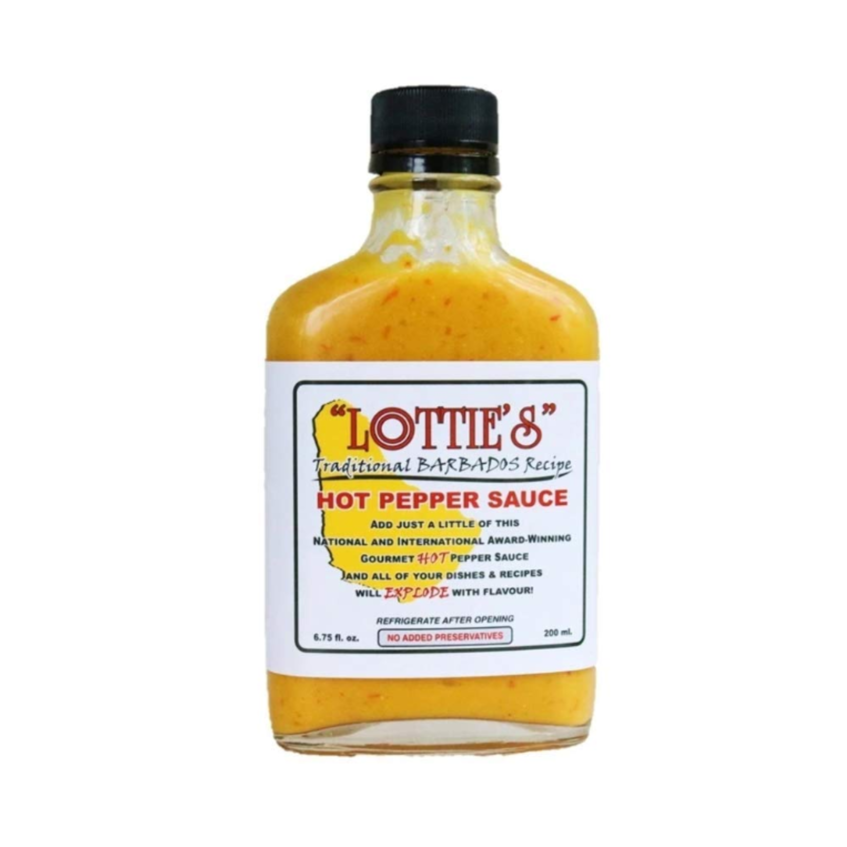 Hot Shots Distributing Lottie's Hot Habanero Mustard Hot Sauce, 6.75 oz.