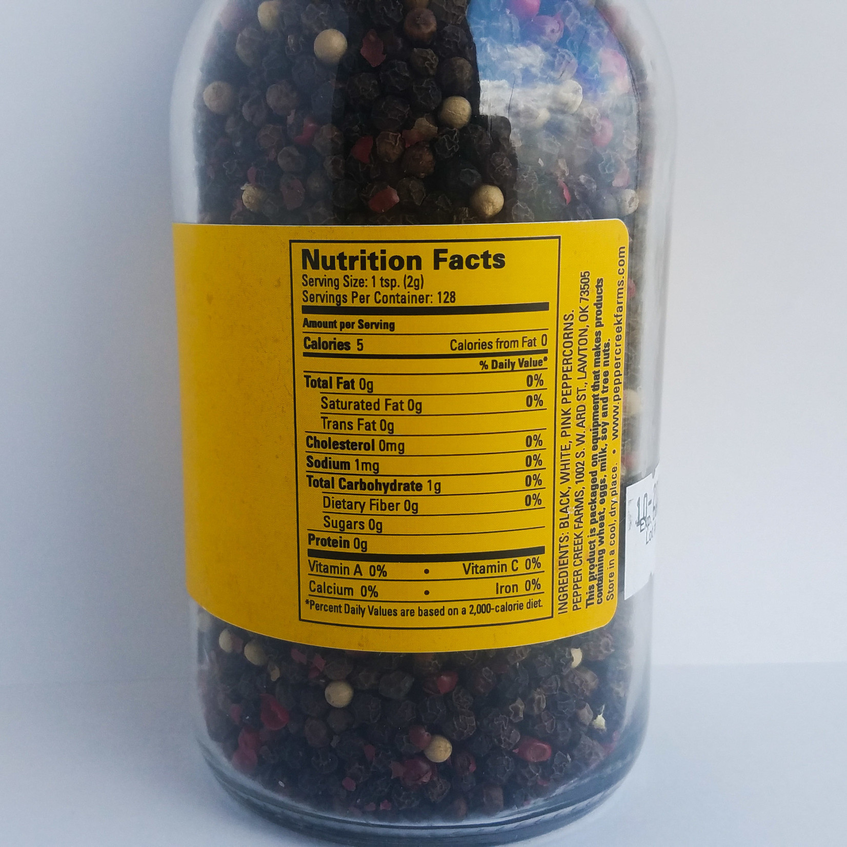 Pepper Creek Farms Mixed Peppercorns  Stout Jar 9.6 Oz.